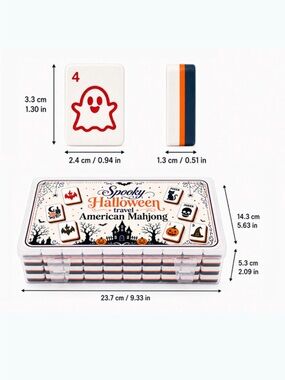 Spooky Halloween American mahjong